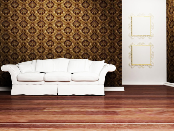 Diseño interior moderno de la sala de estar con sofá
 - Foto, Imagen