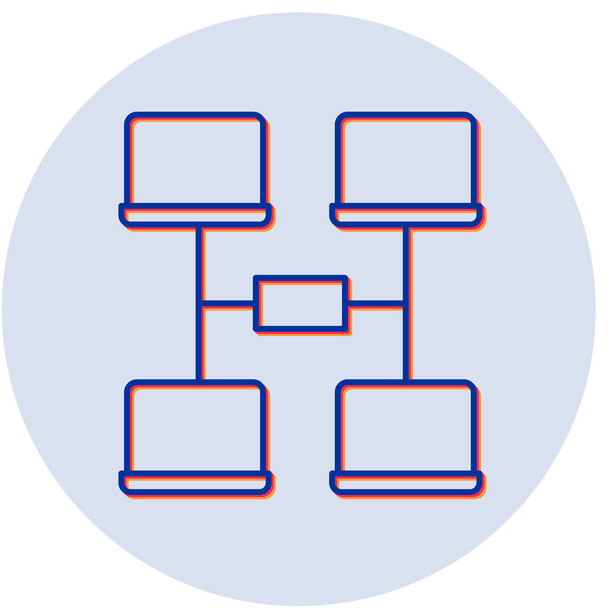 Ikona sítě, vektorová ilustrace  - Vektor, obrázek