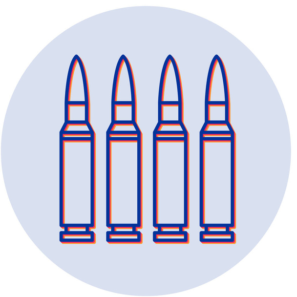 icona proiettile, illustrazione vettoriale - Vettoriali, immagini