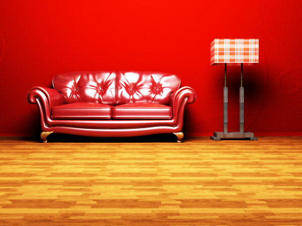Modern interior design of living room - Foto, Imagem