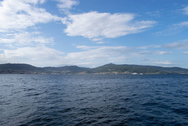 Vigo halklarının panoramik manzarası, İspanya. - Fotoğraf, Görsel