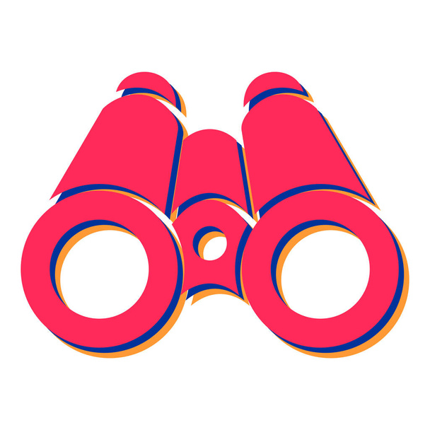 binoculars icon. cartoon illustration of binocular vector icons for web - Vecteur, image