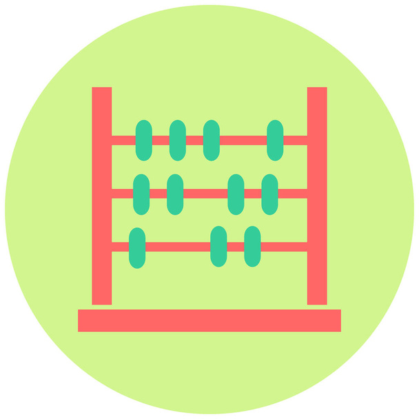 abacus. ícone web ilustração simples - Vetor, Imagem