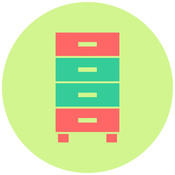 Filling Cabinet. web icon simple illustration - Vector, Image