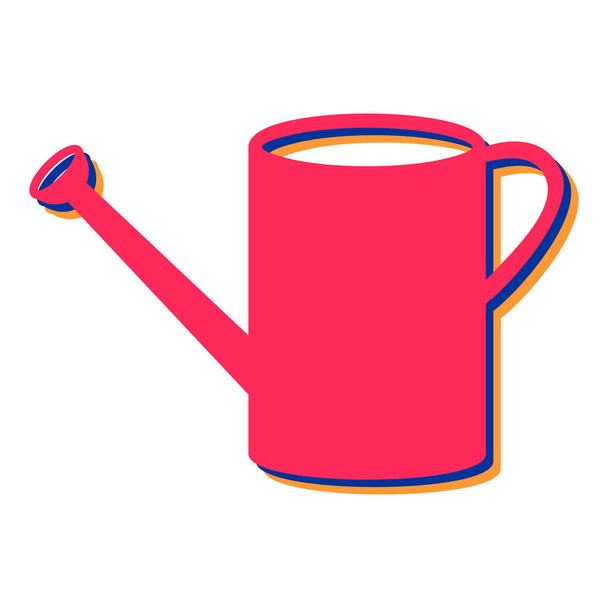watering can icon. cartoon illustration of plant pot vector icons for web - ベクター画像