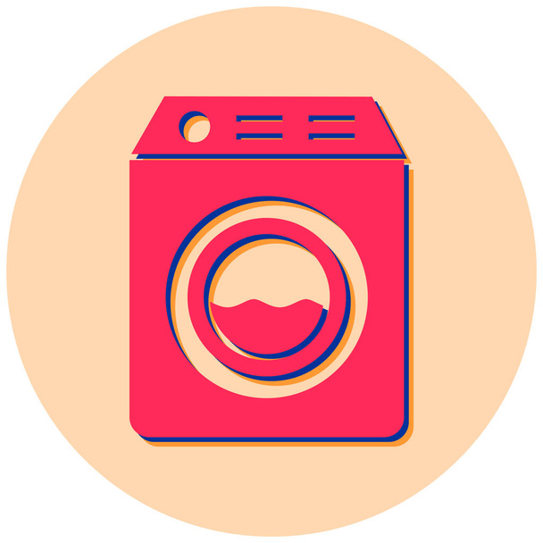 washing machine. simple design - ベクター画像