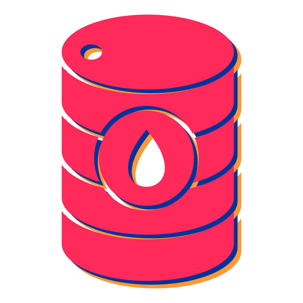 иконка бочки нефти. векторная иллюстрация - Вектор,изображение