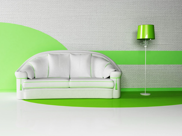 Modern interior design of living room - Foto, Bild