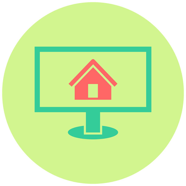 Home page. web icon simple illustration - Vector, imagen