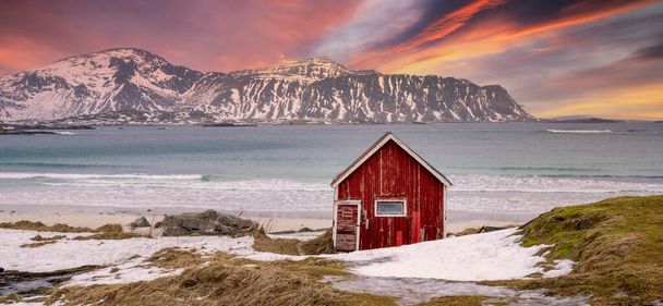 Schöne norwegische Landschaft - Lofoten - Foto, Bild