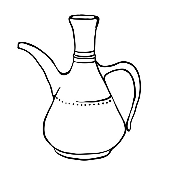 Antique jug, vector illustration - Vetor, Imagem