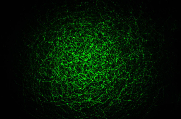 Dessin par lumière laser comme fond de vidéos scientifiques - Photo, image
