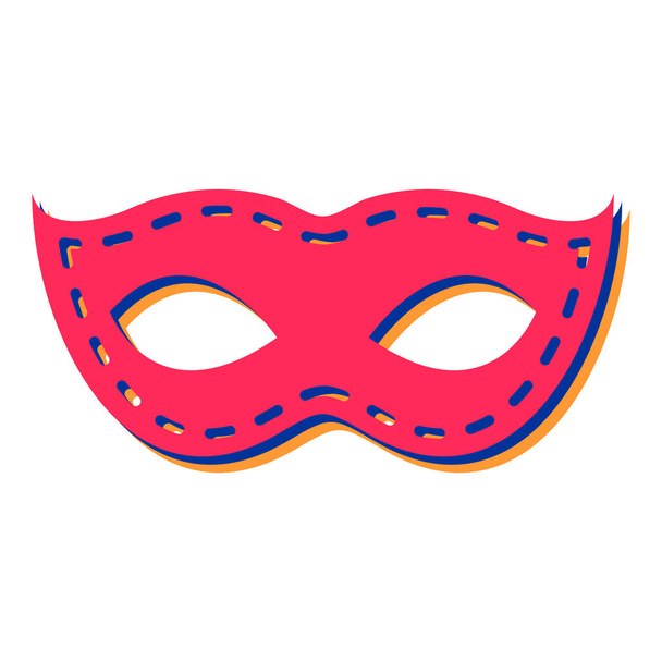 carnival mask icon. cartoon illustration of masquerade masks vector icons for web - Vector, Image