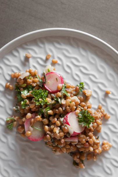 Fresh Spring Herb and Wheat Berry Salad - Photo, Image