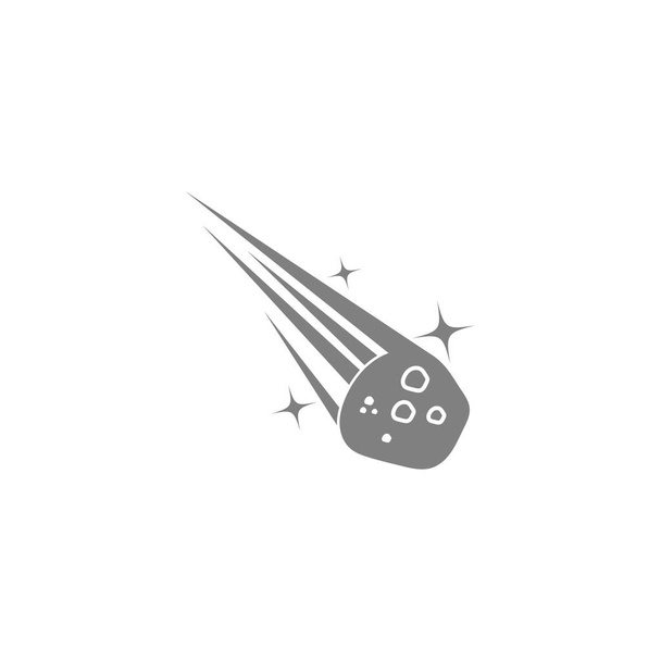 Meteor pictogram logo ontwerp illustratie sjabloon vector - Vector, afbeelding