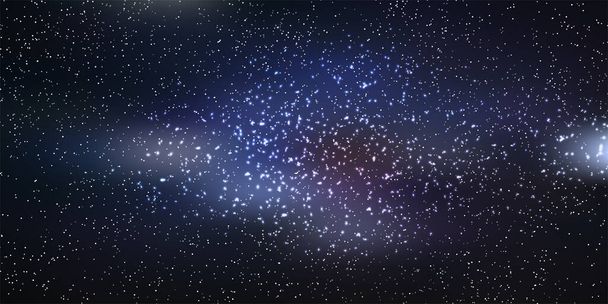 Nacht hemel ster landschap achtergrond - Vector, afbeelding