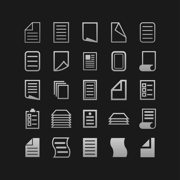 document icons - Wektor, obraz