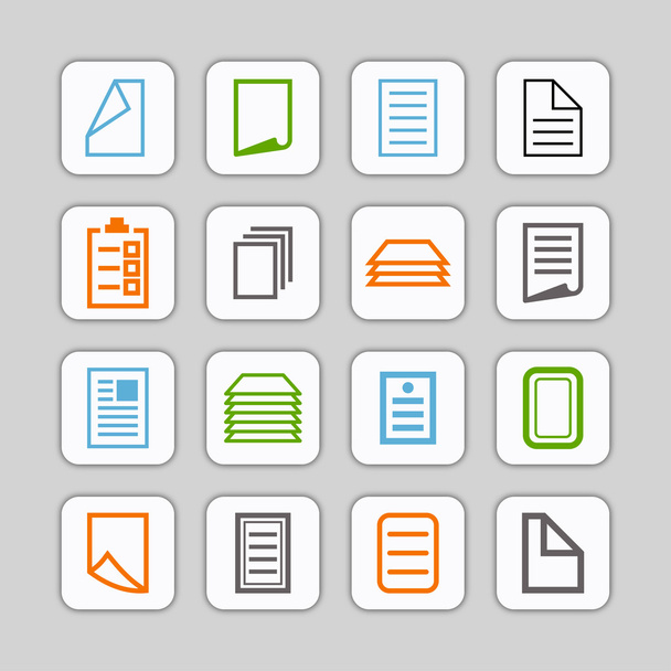 document icons - Vector, Imagen