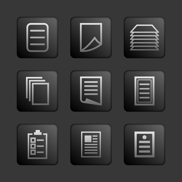 document icons - ベクター画像