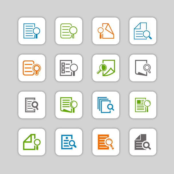 Search document icons - Vector, afbeelding