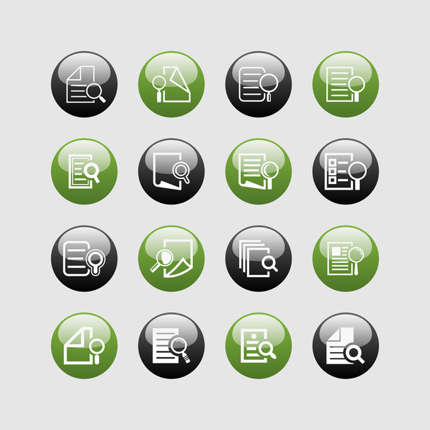 Search document icons - Vektor, Bild