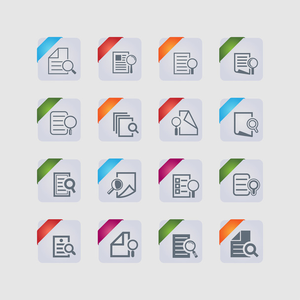 Search document icons - Vektori, kuva