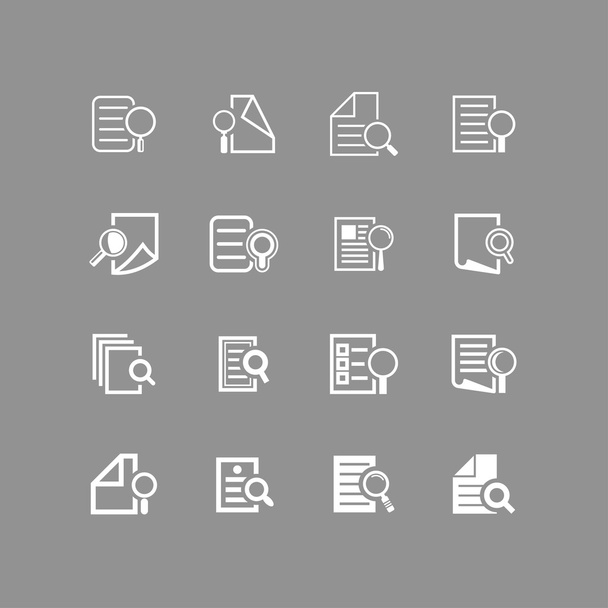 Search document icons - Vektor, kép
