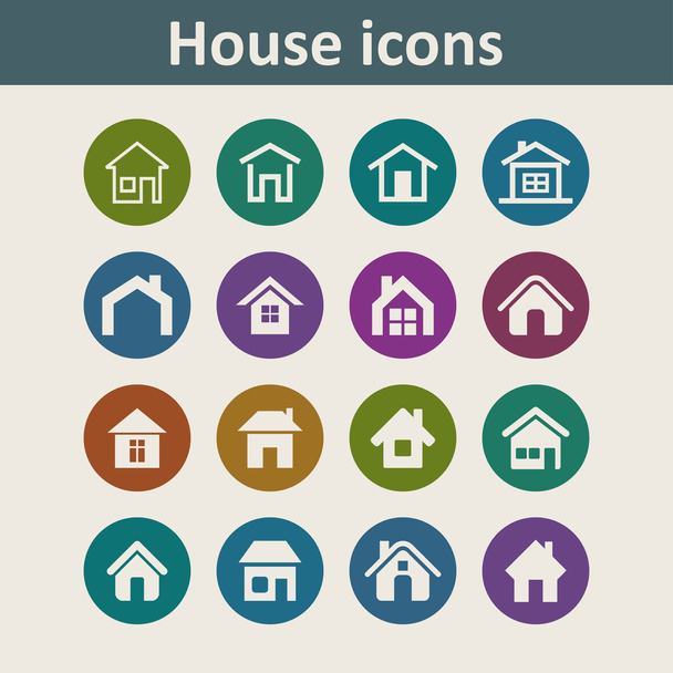 Icone di casa - Vettoriali, immagini