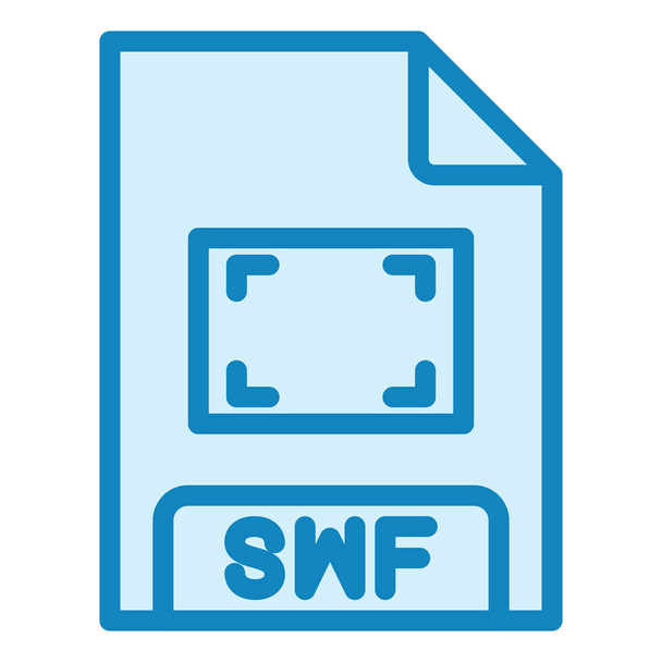 icona formato file swf, illustrazione vettoriale - Vettoriali, immagini