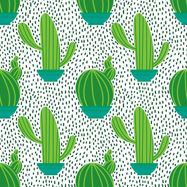 Summer seamless cactus pattern for fabrics and textiles and packaging and gifts and cards and linens and kids and wrapping paper. High quality photo - Foto, Imagem