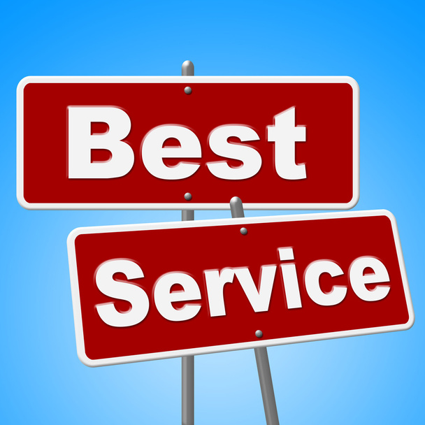 Beste Service ondertekent middelen nummer een en advies - Foto, afbeelding