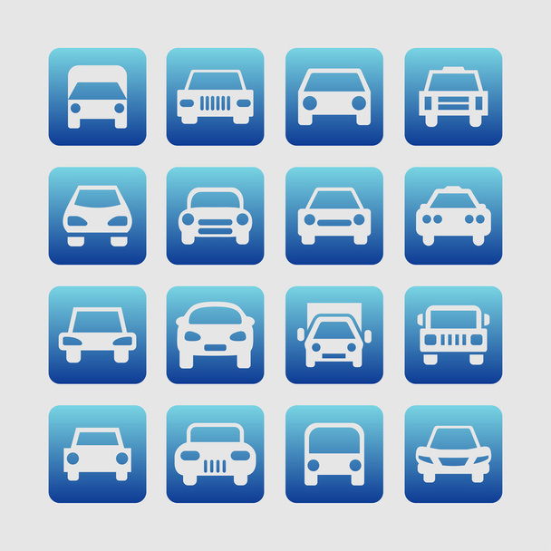 Iconos de coche - Vector, imagen