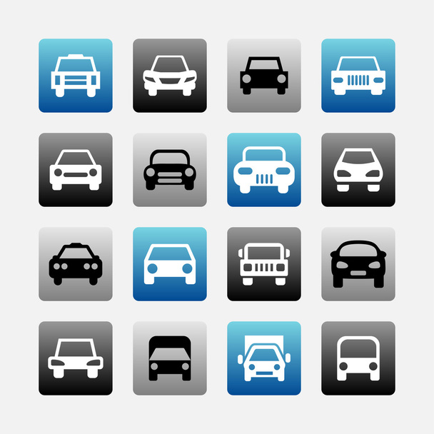 Iconos de coche - Vector, imagen