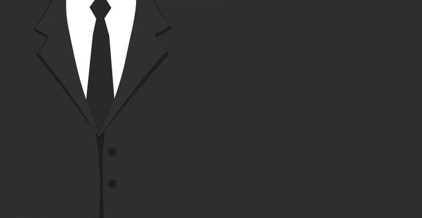 Panorama-Design Web-Hintergrund formalen Anzug mit Krawatte, Platz für Werbetext - Vector Illustration - Vektor, Bild