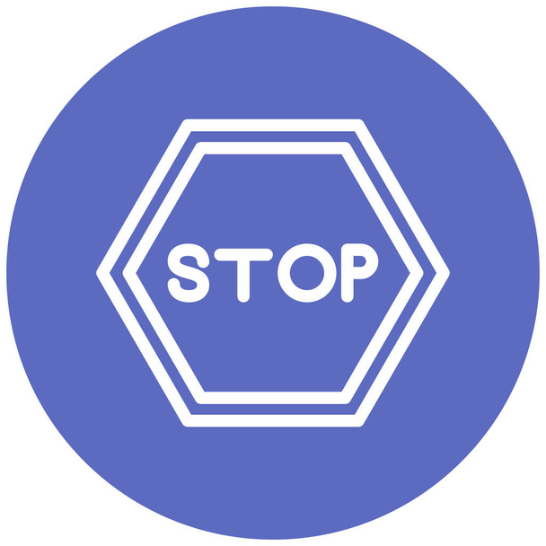 stop teken pictogram, vector illustratie - Vector, afbeelding