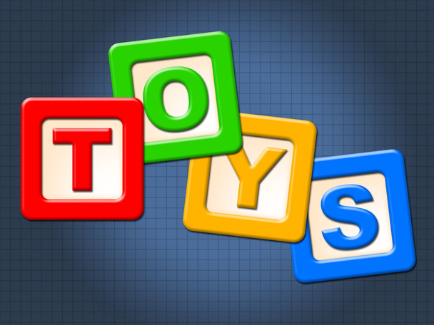 Toys Kids Blocks Means Youths Shopping And Child - Foto, Imagen