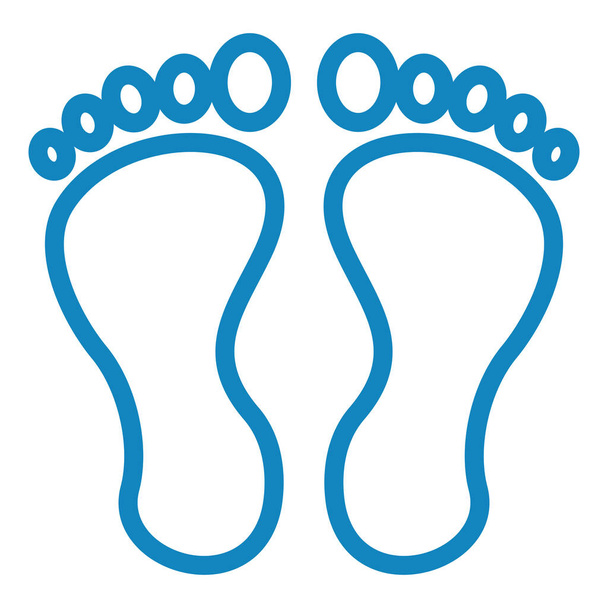 feet icon vector illustration - Vector, Image