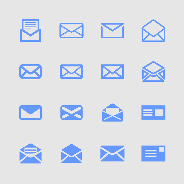 Mail icons - Vektor, kép