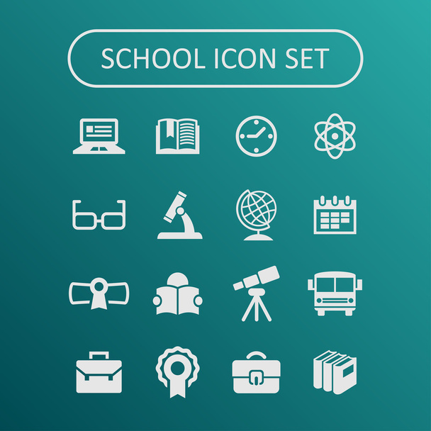 Школьные иконы - Вектор,изображение