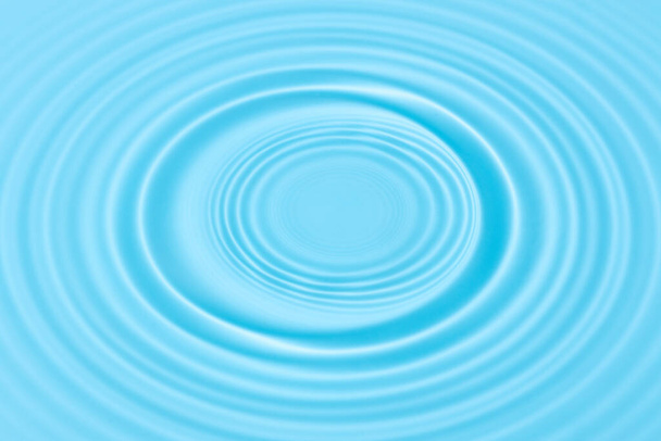 Textura de fondo de superficie de agua con ondas onduladas de agua círculo. Agua azul abstracto fondo de pantalla - Foto, imagen