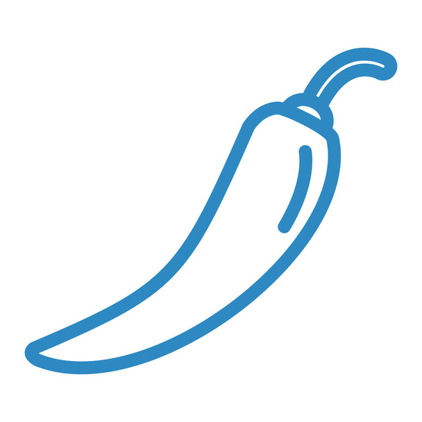 Chili peper icoon. Vectorillustratie - Vector, afbeelding
