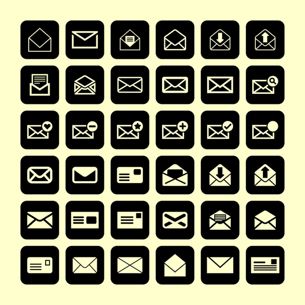 Mail icons - Vektor, Bild