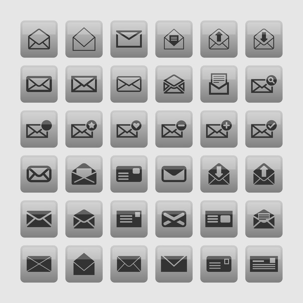 Mail icons - Vetor, Imagem