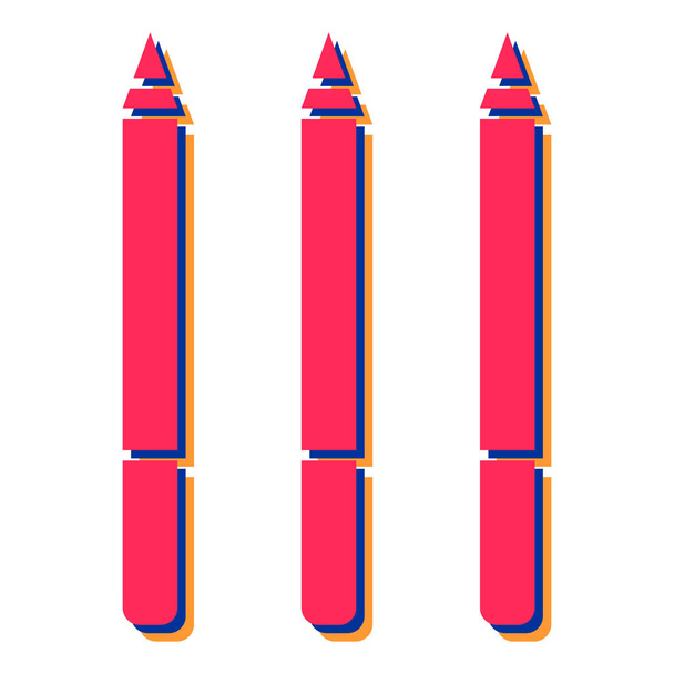 illustration vectorielle icône crayon - Vecteur, image