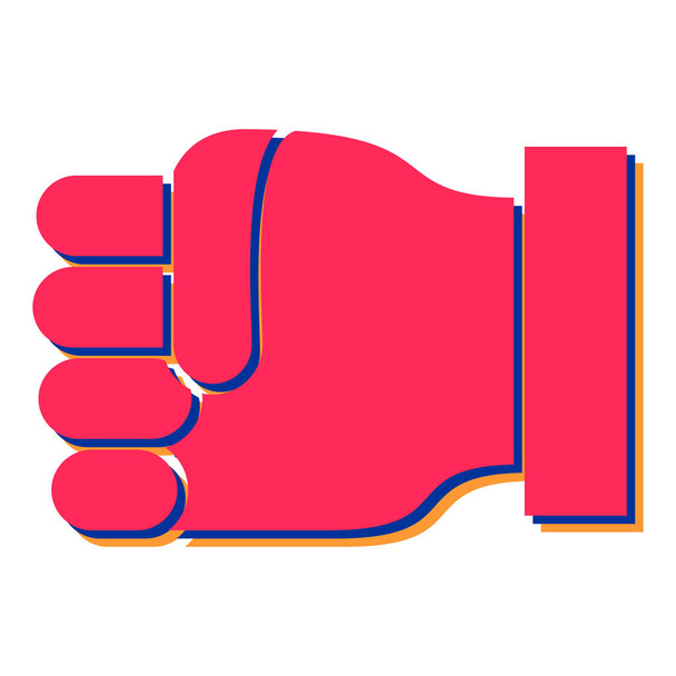εικονίδιο γάντια πυγμαχίας. επίπεδη απεικόνιση του punching εικονίδια διάνυσμα γροθιά για web - Διάνυσμα, εικόνα