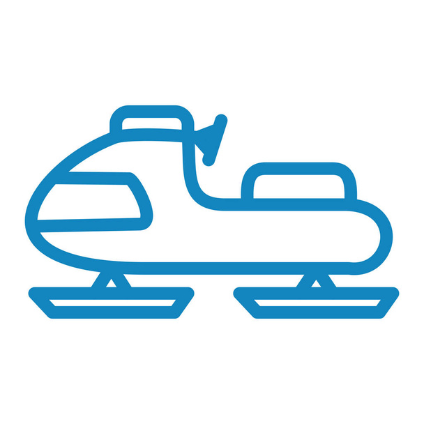 snowmobile εικονίδιο, διανυσματική απεικόνιση απλό σχέδιο - Διάνυσμα, εικόνα