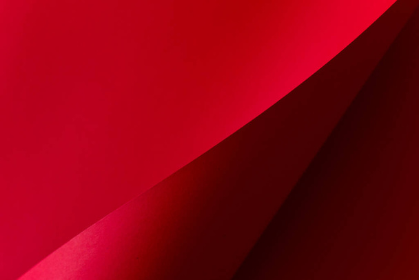 Červené abstraktní skládaný papír pozadí - Fotografie, Obrázek