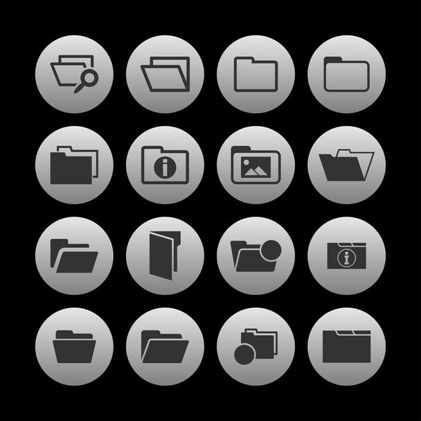 Folder icons - Вектор, зображення