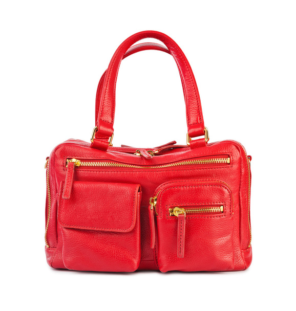 Red handbag - 写真・画像