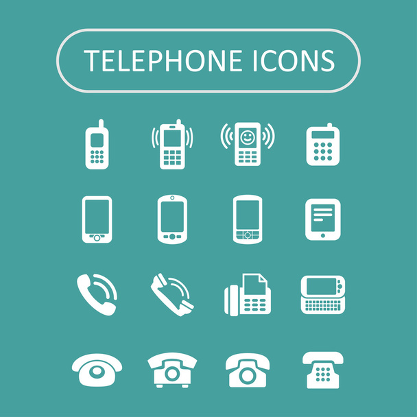 Telefon-Symbole - Vektor, Bild